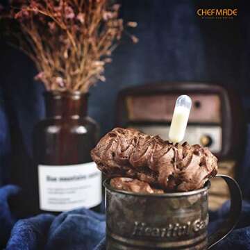 CHEFMADE Financier Cake Pan, 8-Cavity Non-Stick Rectangle Muffin Pan Biscuits Cookies Bakeware for Oven Baking (Champagne Gold)