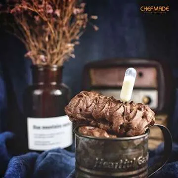 CHEFMADE Financier Cake Pan, 8-Cavity Non-Stick Rectangle Muffin Pan Biscuits Cookies Bakeware for Oven Baking (Champagne Gold)