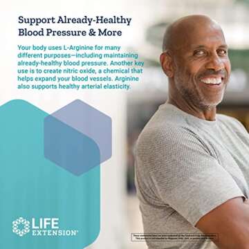 Life Extension L-Arginine Caps - Support Cardiovascular Health
