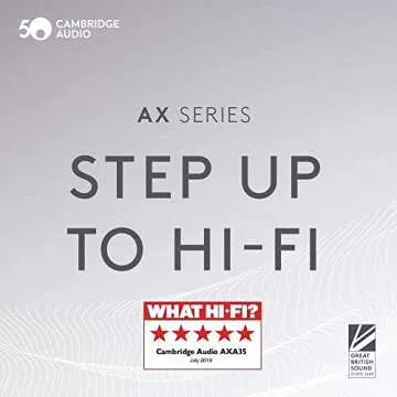 Cambridge Audio AXA35 35 Watt 2-Channel Integrated Stereo Amplifier | Built-in Phono-Stage | .25 Inch Jack, 3.5mm Aux