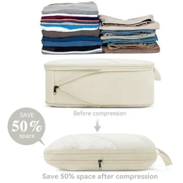 Doxerfit Compression Packing Cubes - 6 Essential Travel Organizers