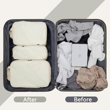 Doxerfit Compression Packing Cubes - 6 Essential Travel Organizers