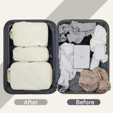 Doxerfit Compression Packing Cubes - 6 Essential Travel Organizers