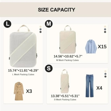 Doxerfit Compression Packing Cubes - 6 Essential Travel Organizers