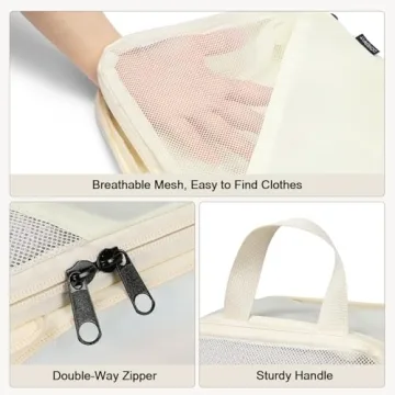 Doxerfit Compression Packing Cubes - 6 Essential Travel Organizers