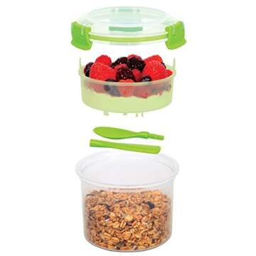 Sistema To Go Collection Breakfast Plastic Bowl Food Storage Container