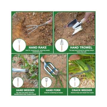 9-Piece Premium Gardening Tool Set for Women - Durable & Stylish