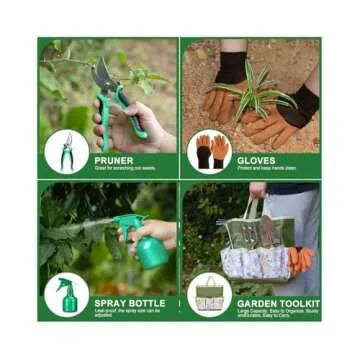 9-Piece Premium Gardening Tool Set for Women - Durable & Stylish