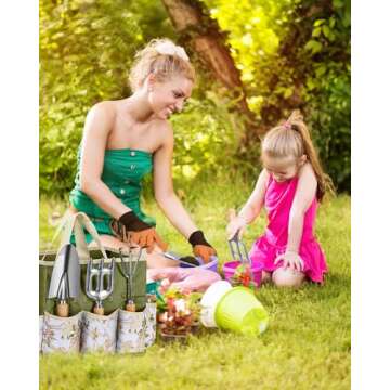 9-Piece Premium Gardening Tool Set for Women - Durable & Stylish