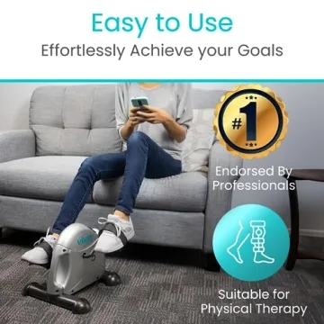 Vive Pedal Exerciser - Compact Arm and Leg Exerciser