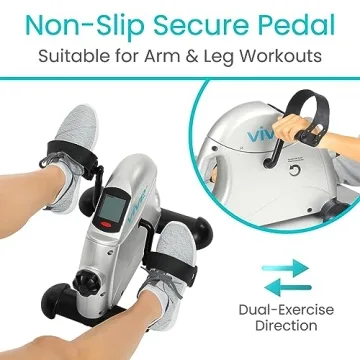 Vive Pedal Exerciser - Compact Arm and Leg Exerciser