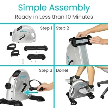 Vive Pedal Exerciser - Compact Arm and Leg Exerciser