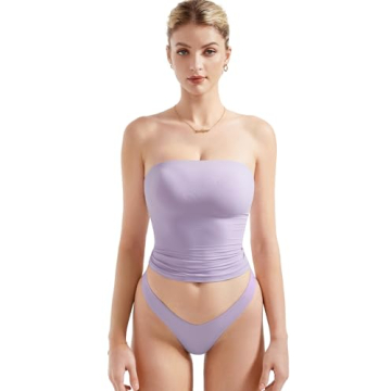 SUUKSESS Women Sexy Tube Top Summer Y2K Going Out Tops Casual Sleeveless Double Lined Basic Tank Top...