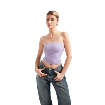 SUUKSESS Women Sexy Tube Top Casual Sleeveless Crop Top