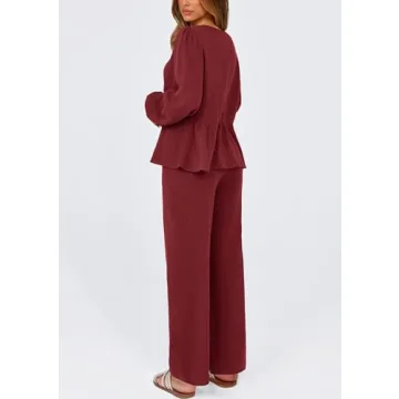 PRETTYGARDEN Women's Cozy Two Piece Loungewear Set