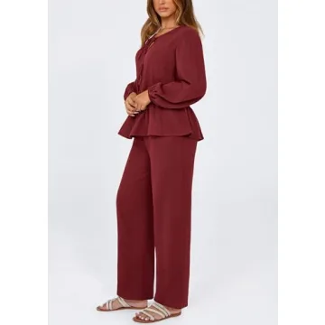 PRETTYGARDEN Women's Cozy Two Piece Loungewear Set
