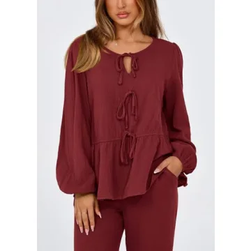 PRETTYGARDEN Women's Cozy Two Piece Loungewear Set