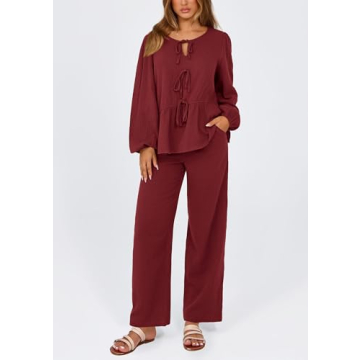 PRETTYGARDEN Women's Cozy Two Piece Loungewear Set