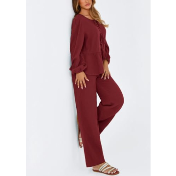 PRETTYGARDEN Women's Cozy Two Piece Loungewear Set