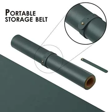 Cork Desk Mat - Dual-Sided Desk Pad for Office and Home - Desk Organization and Accessories - Ideal for Large Mouse Pad and Desk Mats on Top of Desks(Dark Green,31.5"x 15.7")