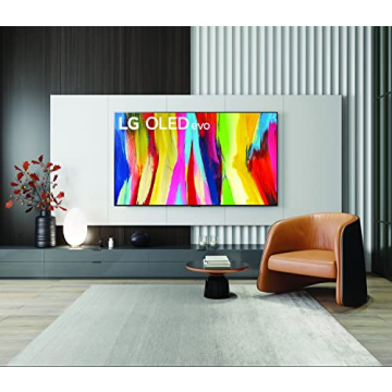 LG C2 Series 65-Inch Class OLED evo Smart TV OLED65C2PUA, 2022 - AI-Powered 4K TV, Alexa Built-in, Dark Silver