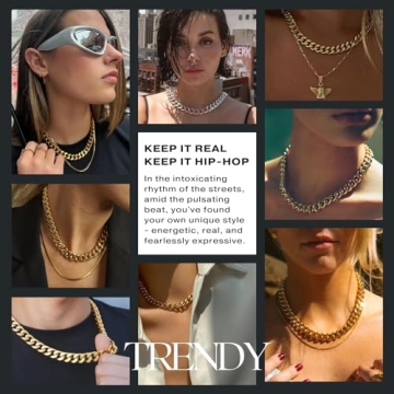 Trendy NOKMIT Chunky Cuban Link Necklace for Everyone