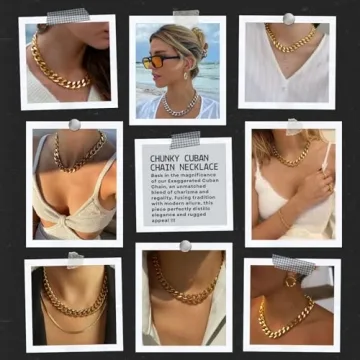 Trendy NOKMIT Chunky Cuban Link Necklace for Everyone