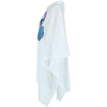 Disney Adult Happy Stitch Rain Poncho Clear for All Ages