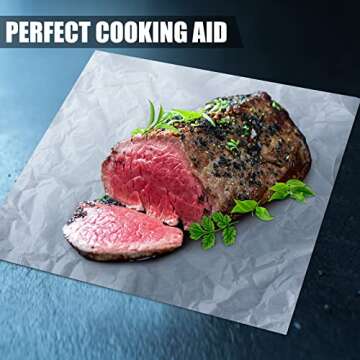 Sublimation White Butcher Paper Disposable Butcher Paper Sheets Square Meat Sheet Precut No Wax for Heat Press, Wrapping Meat, Art Project(500 Pieces,12 x 12 Inches)