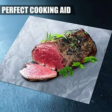 Sublimation White Butcher Paper Disposable Butcher Paper Sheets Square Meat Sheet Precut No Wax for Heat Press, Wrapping Meat, Art Project(500 Pieces,12 x 12 Inches)