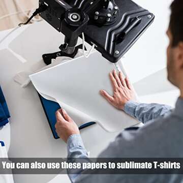 Sublimation White Butcher Paper Disposable Butcher Paper Sheets Square Meat Sheet Precut No Wax for Heat Press, Wrapping Meat, Art Project(500 Pieces,12 x 12 Inches)