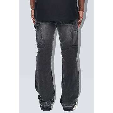 Stylish GINGTTO Flare Jeans for Men - Comfort Meets Trend