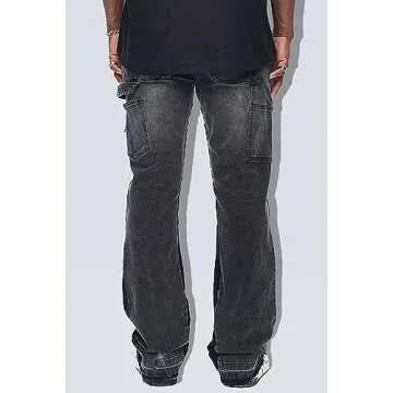 Stylish GINGTTO Flare Jeans for Men - Comfort Meets Trend