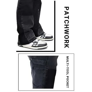 Stylish GINGTTO Flare Jeans for Men - Comfort Meets Trend