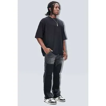 Stylish GINGTTO Flare Jeans for Men - Comfort Meets Trend