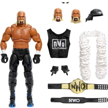 Mattel WWE Ultimate Edition Action Figure & Accessories Set, “Hollywood” Hulk Hogan 6-inch Colle...
