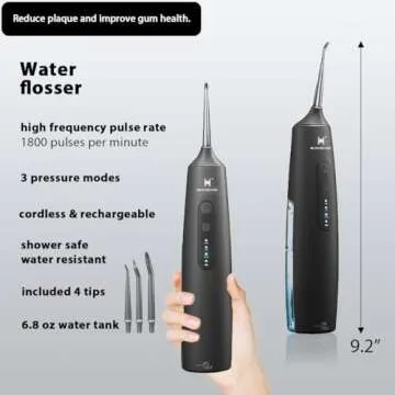 2-in-1 Electric Toothbrush & Water Flosser Combo for Healthy Teeth