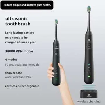 2-in-1 Electric Toothbrush & Water Flosser Combo for Healthy Teeth