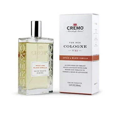 Cremo Cologne for Men - Spice & Black Vanilla 3.4 Fl Oz