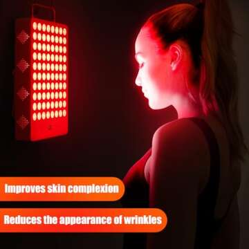 Red Light Therapy Device, Red 660nm & Near Infrared 850nm, Full-Body Light Therapy Panels with 80pcs Dual Chips LEDs (80 LEDs)