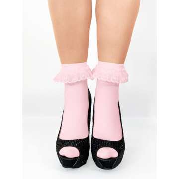 Sugar Sunday Womens Ruffle Socks - Multicolor Pack