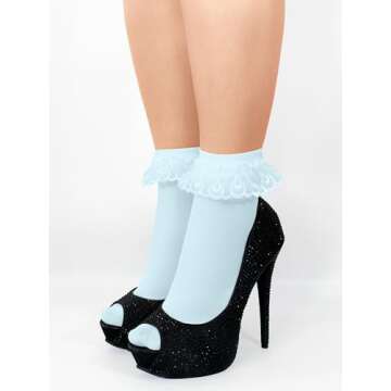 Sugar Sunday Womens Ruffle Socks - Multicolor Pack