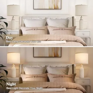 Luvkczc Ceramic Table Lamps Set of 2 - Stylish & Energy Efficient
