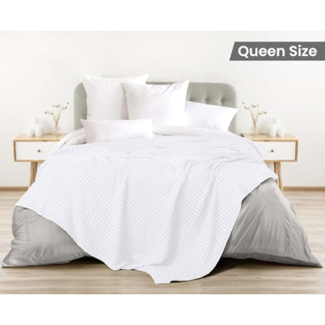 Utopia Bedding Cotton Waffle Blanket - Soft, Breathable Queen Size