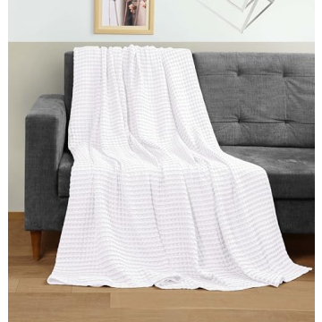 Utopia Bedding Cotton Waffle Blanket - Soft, Breathable Queen Size