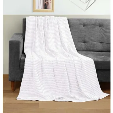 Utopia Bedding Cotton Waffle Blanket - Soft, Breathable Queen Size