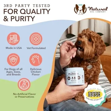 Natural Dog Probiotic Chews for Gut Health & Digestion