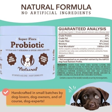Natural Dog Probiotic Chews for Gut Health & Digestion