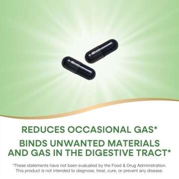 Nature's Way Activated Charcoal Supplement Gluten-Free 100 Capsules