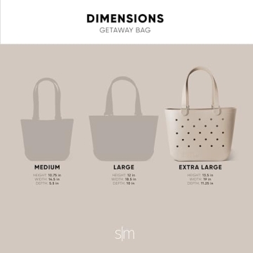 Simple Modern Beach Rubber Tote Bag for Summer Adventures